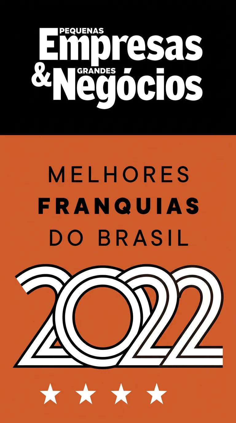 Selo Melhores Franquias do Brasil 2022, revista PEGN